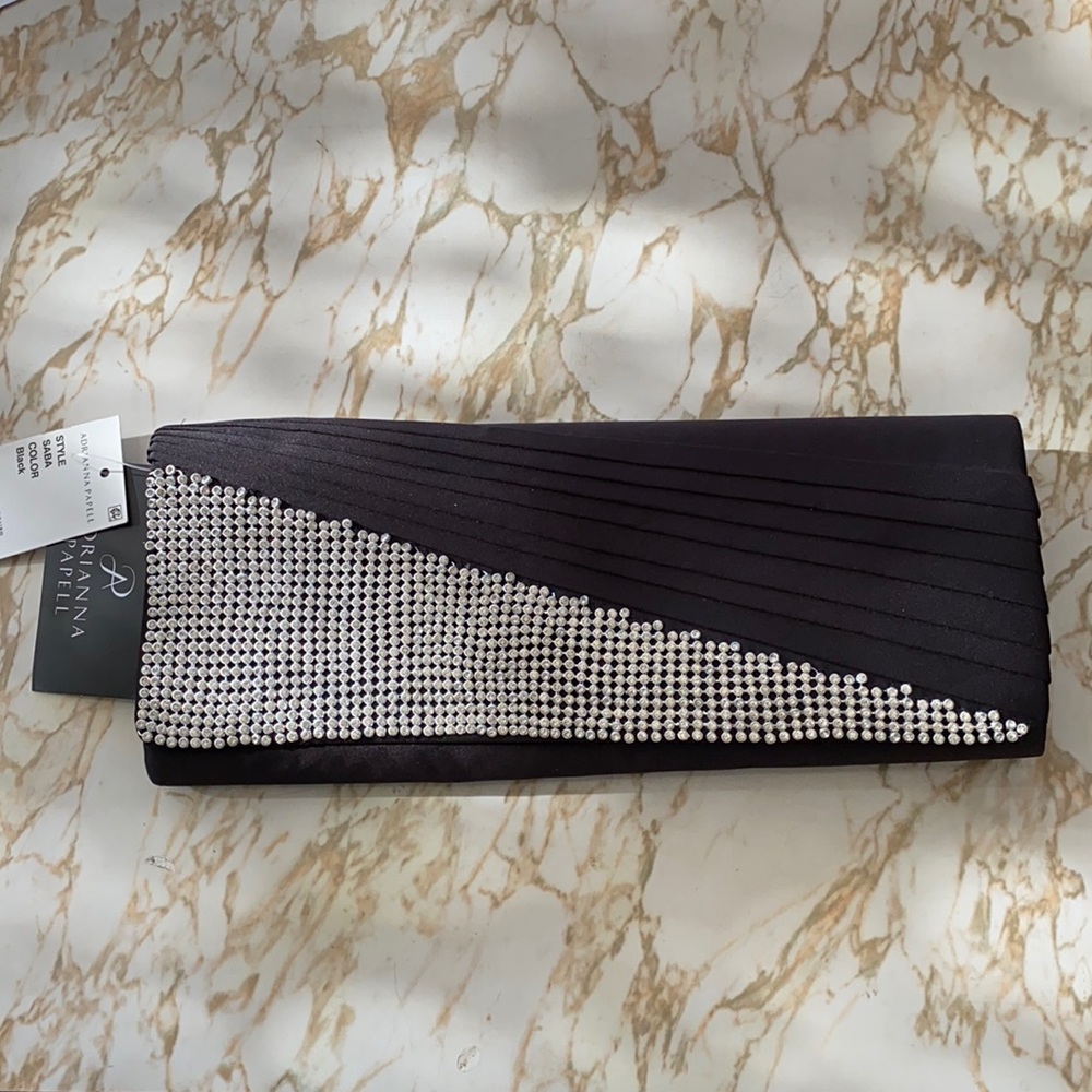 Black Adriana Papell Evening Purse